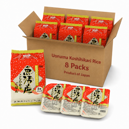 Koshihikari Instant Microwave Rice – Niigata Uonuma Japanese Rice, 3 Pack