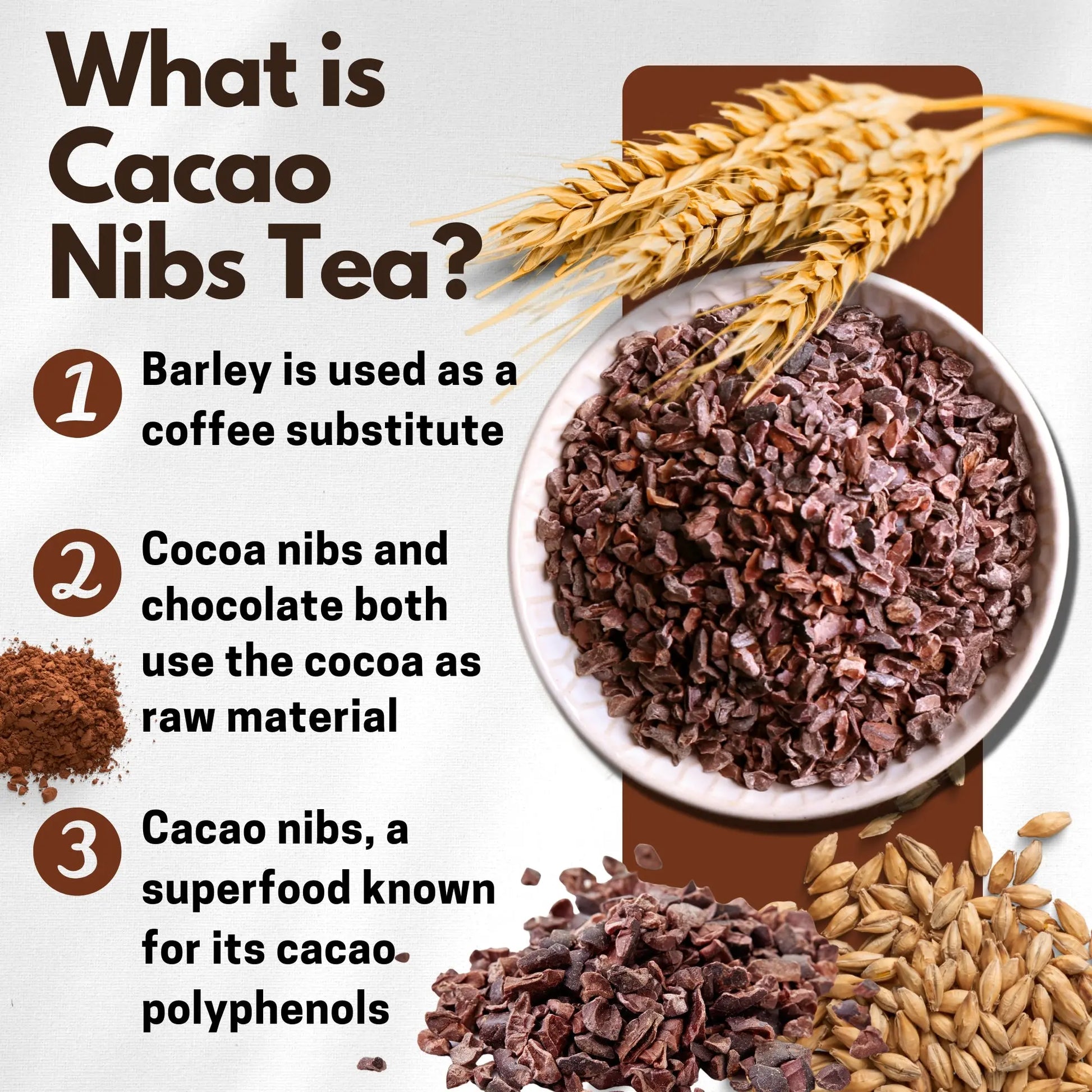 Chasandai Cacao Nibs Barley Tea Bags Chasandai