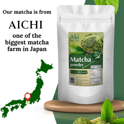 100% Matcha Powder 2.2lb Aki Foods Japan