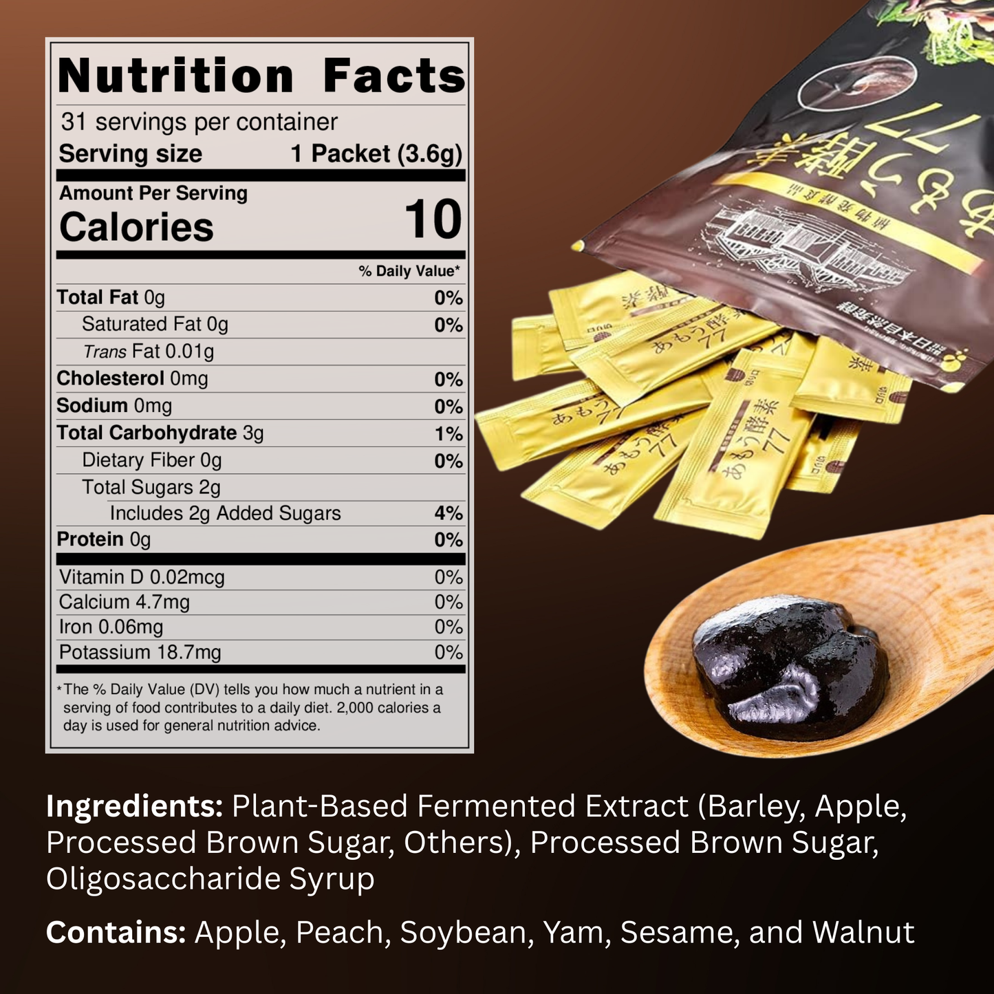 Amo Koso 77 – Japanese Fermented Enzyme Paste, 30 Days Supply