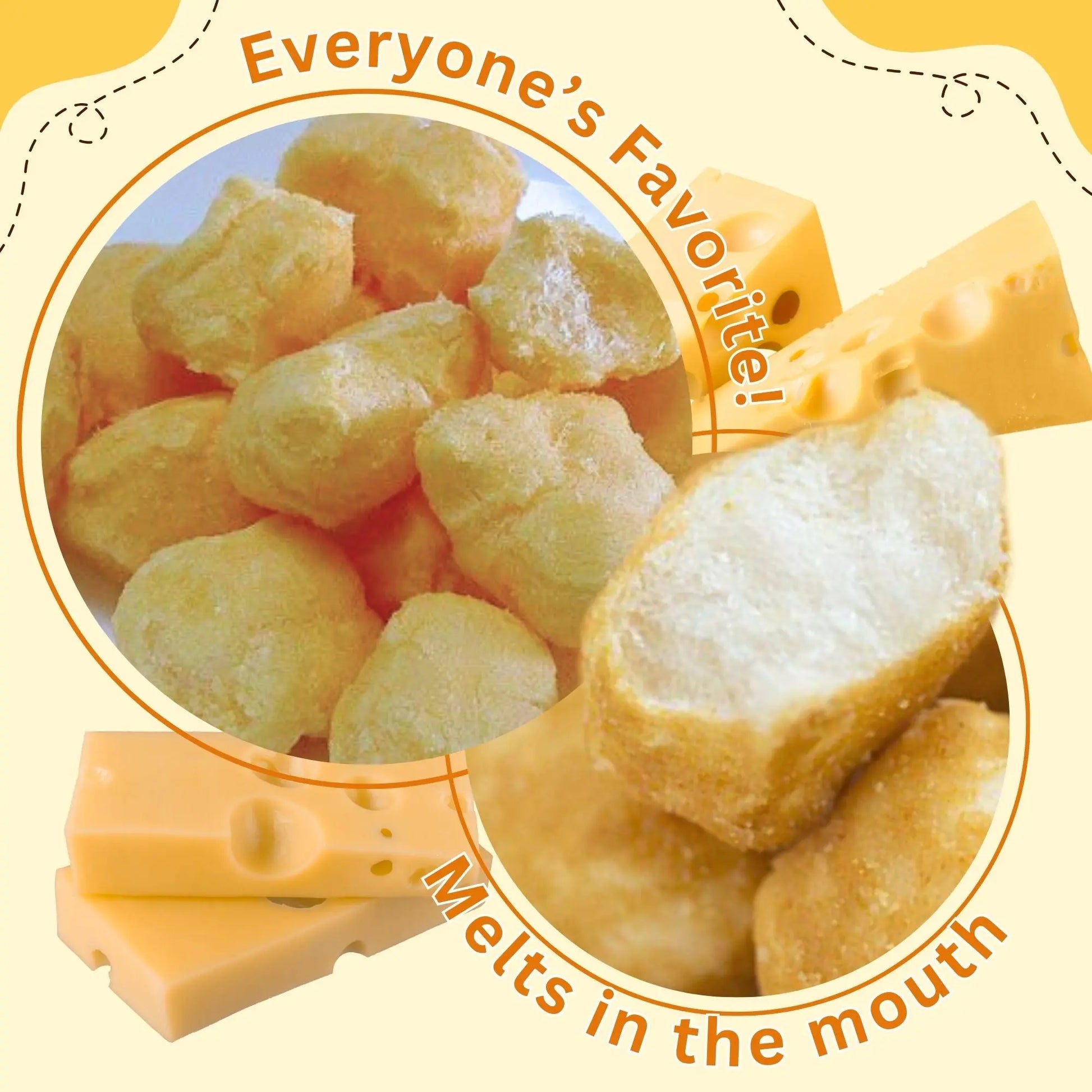 Funwari Meijin Hokkaido Cheese Mochi Rice Puffs – 3 Pack Echigo Seika