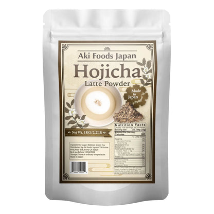 Drink Mix Hojicha Latte Powder 2.2lb Aki Foods Japan