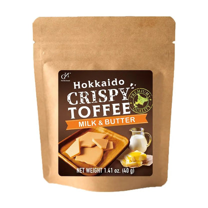 Hokkaido Crispy Toffee Milk & Butter package on a white background
