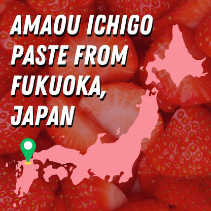 Wagokoroll Castella Roll Cake, Strawberry (Amaou Ichigo) Flavor 200g Penguin