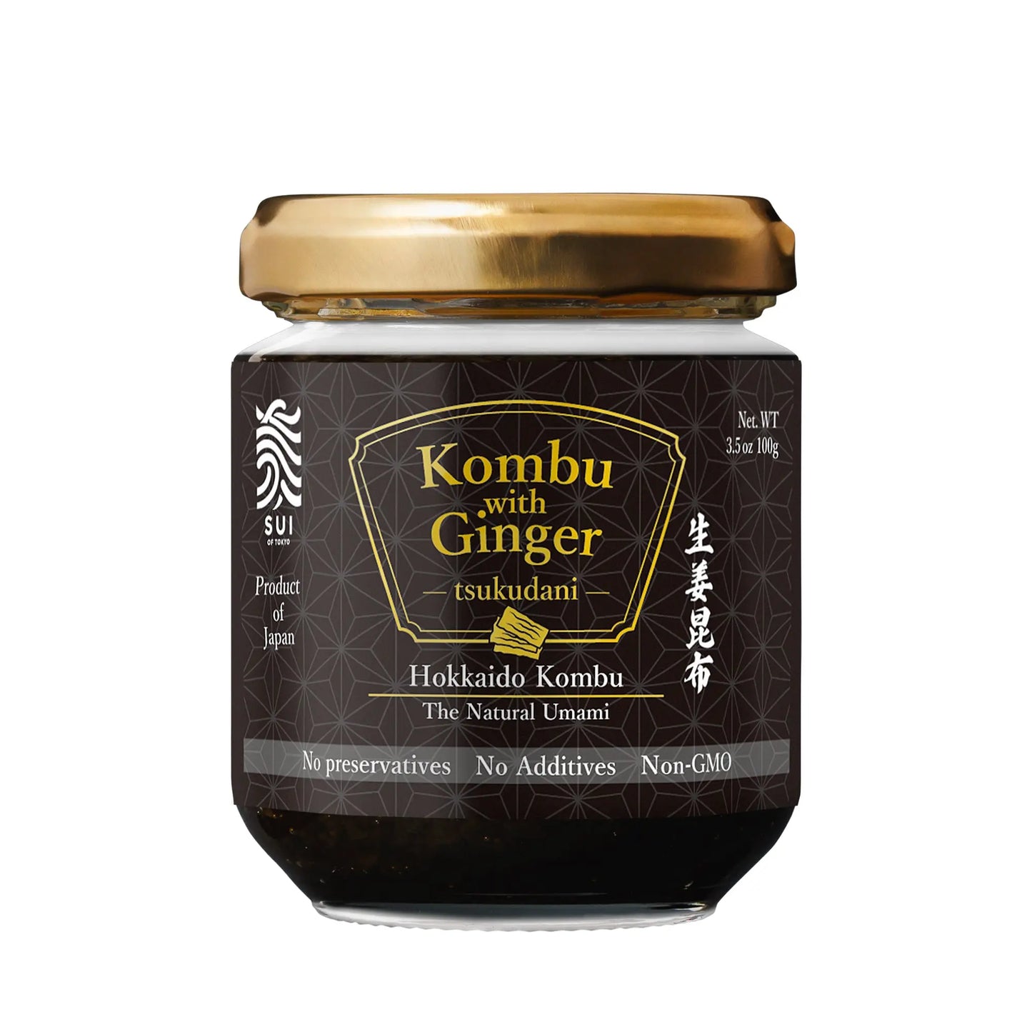 SUI of Tokyo Kombu with Ginger Tsukudani, Natural Umami 3.5oz SUI of Tokyo