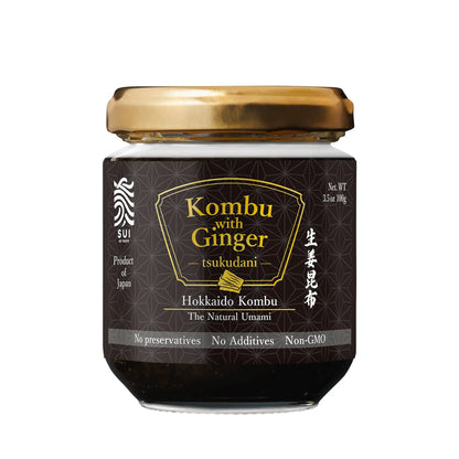 SUI of Tokyo Kombu with Ginger Tsukudani, Natural Umami 3.5oz SUI of Tokyo
