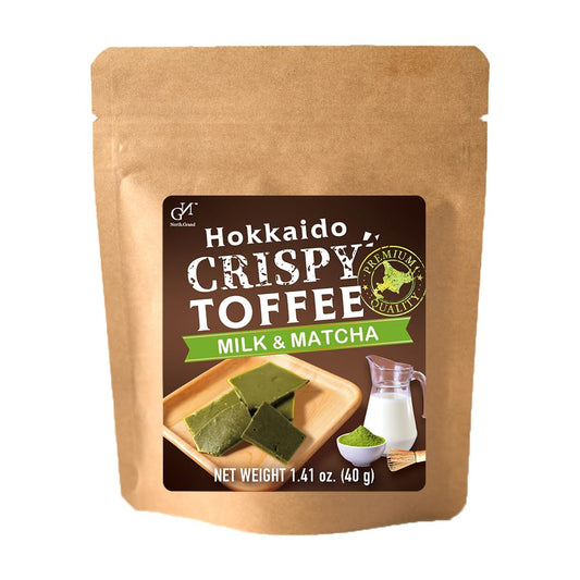 Hokkaido Crispy Toffee, Milk and Matcha 1.41oz (40g)
