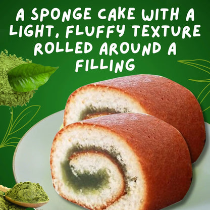 Wagokoroll Castella Roll Cake, Uji Matcha Flavor 200g Penguin
