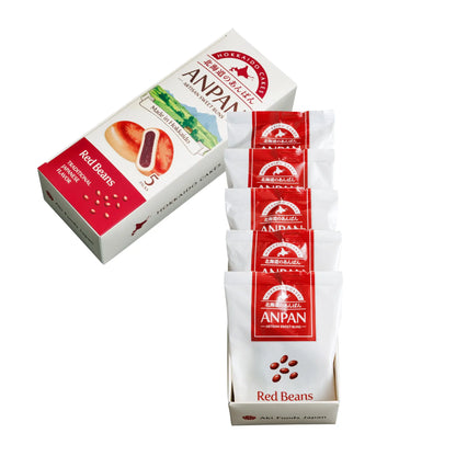 Hokkaido Anpan Red Bean Sweet Bread (5 Pieces) Aki Foods Japan