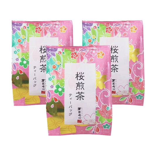 Chasandai Sakura Sencha Tea Bags, 3 Bags
