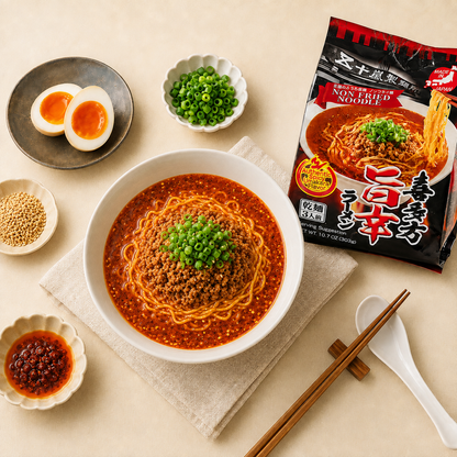 Igarashi Vegan Ramen Kitakata Spicy Umakara – Non-Fried, 3 Servings