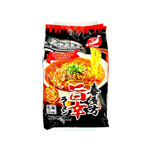 Igarashi Seimen Kitakata Spicy (Umakara) Vegan Ramen, 3 Servings
