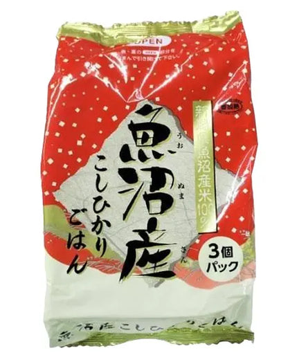 Japanese Koshihikari Instant Microwave Rice, 3 Servings Takano